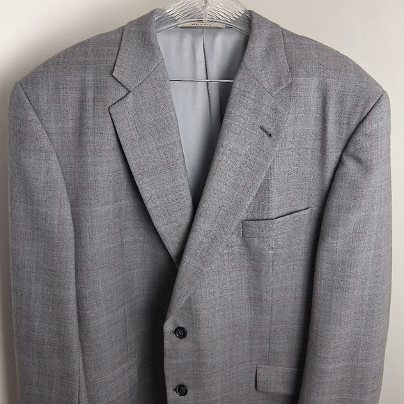Burberry London Kensington Grey Wool Blazer Size 48 Regular NWOT - Picture 6 of 9